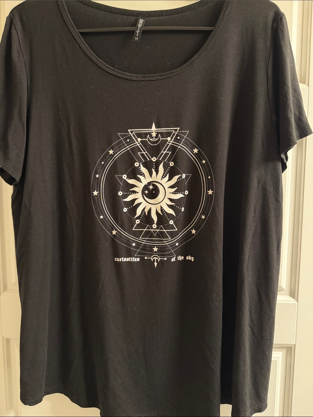 Black Graphic Sun & Moon Tee